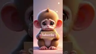 subscribe to make her smile ^^ #monkey #jungle #jungleadventure #viral #viralvideo #cute