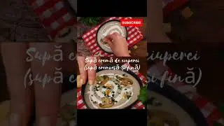 Supă cremă de ciuperci - supă cremoasă și fină 🍄❤️ #supăcrema #ciuperci #shorts #supă #food