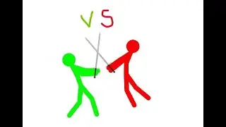 Random Green VS Red fight on Pivot Animator | First time on pivot animator