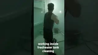 ALULA EXPRESS working in container ship (fresh water tank cleaning)