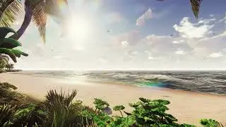 beach ambience with bob marley radio | ambience, soundscape