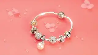 Bamoer 925 Sterling Silver White Daisy Flower Dazzling Pendant Bracelets Bangles