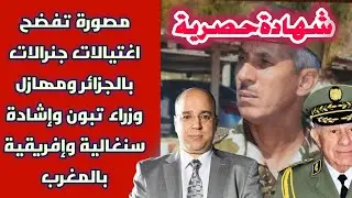 شهادة حصرية مصورة تفضح اغتيالات جنرالات بالجزائر ومهازل وزراء تبون وإشادة سنغالية وإفريقية في المغرب