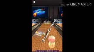 Strike on mobile bowling game :)