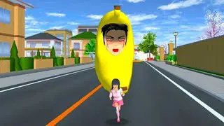 Mio dikejar monster pisang semua orang disakura jadi monster pisang #sakuraschoolsimulator #mio