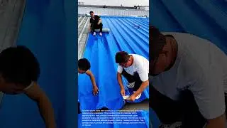 Roof Waterproofing: Applying Protective Membrane on Corrugated Metal