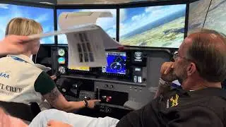 Mark & Michelle perform steep turns with the AOA indicator