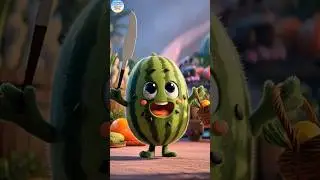 Tarbooz Raja Aaya 🍉❄️ | Cool Summer Kids Poem. #TarboozRaja #WatermelonPoem #KidsPoem #HindiRhymes
