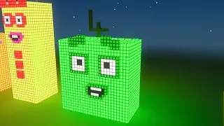 Making Numberblocks 4 in Minecraft Numberblocks