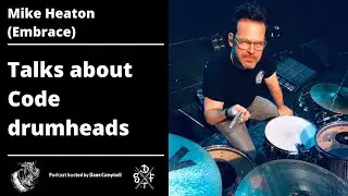 Mike Heaton (Embrace) Talks About Code Drumheads - Drum For The Song Clip