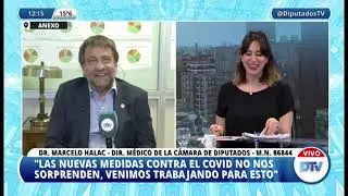 Marcelo Halac en DTV Primera Edición - Director Médico de la H. Cámara de Diputados de la Nación