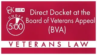 Direct Review Docket at the Board of Appeals (BVA): Notice of Disagreement