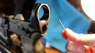 [97] Threading the takedown pin detent/spring hole