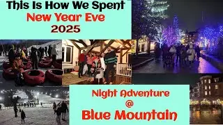 Вот как мы провели канун Нового года | Blue Mountain | Ночной вид | 2025 | Зимние игры | Игра со ...