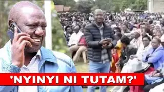 Fireworks as Pres Ruto addresses Mwala residents on phone, insults Kalonzo!
