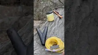 Make a slingshot out of scrap wood #outdoors #bushcraft #survival #lifehacks #diy