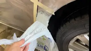 UNIQUE auto body technique (using plastic bags instead of sanding)