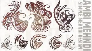 Advance Ambi Mehndi Design | Basic Mehndi Designs For Beginners Class 2 | Ambi Mehndi Design