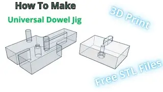 How To Make Universal Dowel Jig | Free STL Files for 3D Print | TinkerCad Design
