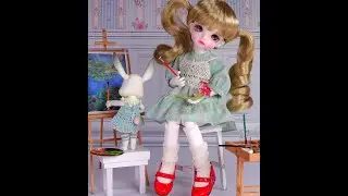 드리밍돌 마롱 Ball Jointed Doll Dreaming Doll Marron box opening dress up doll ASMR #shorts
