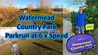 Watermead Country Park Parkrun at 6 times speed