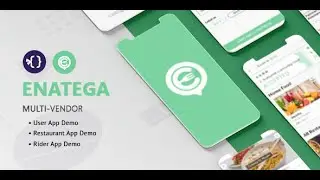 Демонстрация решения для доставки на Marketplace Enatega | Презентация приложения для клиентов, пассажиров и ресторанов