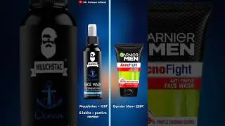 Muuchstac Ocean Facewash vs Garnier Men Acno fight real review