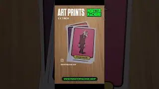 New! Monster Machine Art Prints. The perfect Halloween gift. Shop now at www.monstermachine.shop