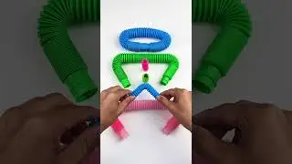 Creating Odd-ASMR Sound POP-TUBE Crunchy #diy #satisfyingvideos #relaxing #oddasmr #poptubes #funny
