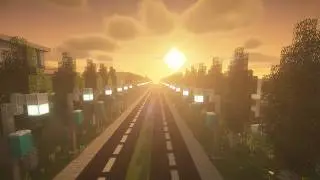 Minecraft Modern Neighborhood | QHD Drive Through City Tour