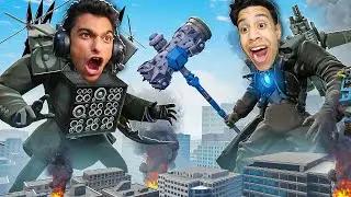 اقوي معركة بيني انا و عبده ماندو تحولت الي رأس الكاميرا ابو شاكوش العملاق.!! 🔥😱 | Garry's Mod