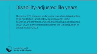 GBD Learning: Disability-adjusted life years