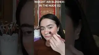 INSIGHT COSMETICS AIR BLUSHER (02 IN THE NUDE) REVIEW AND SWATCH #shorts #makeup