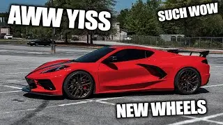 I FINALLY GOT NEW WHEELS FOR THE C8!