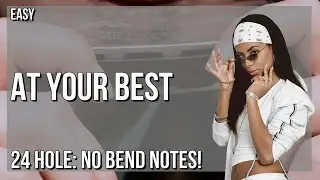 How to play At Your Best by Aaliyah on Tremolo Harmonica 24 Holes (Tutorial)