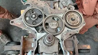 Cam Timing Gear Adjust and Setting Marks of Nissan FD35 4Cylinder Diesel Engine ||