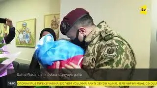 Şəhid Ruslanın ilk övladı dünyaya gəlib