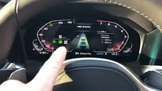 2020 G20 M340i Driving Assistance Plus demonstration in traffic