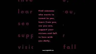 #InvestInLove #LearningTogether #WinningTogether #SupportivePartner #VisionariesInLove #DailyLove