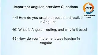 Important Angular Interview Questions You Must Know