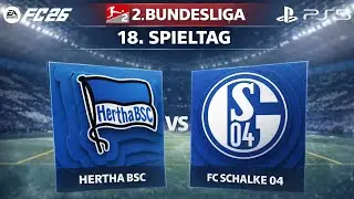 FC26 | Hertha BSC Berlin vs FC Schalke 04 🔵⚪ | 18. Spieltag | 2. Bundesliga Simulation | PS5