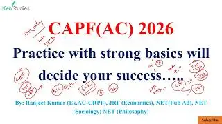 CAPF(AC) 2026 Practice With Strong Basics will decide your success...