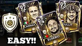 ICON TOURNAMENT IN FIFA MOBILE 19!! NEW GULLIT 93 OVR. ICONS TEAM GAMEPLAY!