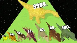 Dinosaur Runner Evolution - Level Up Dinosaur Max Level Gameplay (New Update)