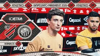 COLETIVA P&Oacute;S-JOGO | JO&Atilde;O CORREIA E MYCAEL | ATHLETICO 2X0 OPER&Aacute;RIO | CAMPEONATO PARANAENSE 2026
