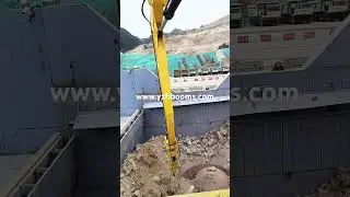 pedestal rock breaker booms #rockbreaker