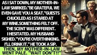 My mother in law tampered with my wine&hellip; but my husband drank it instead