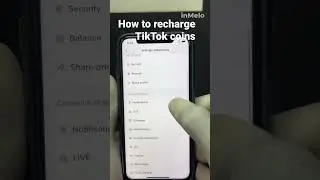 haw to recharge coins in tik tok