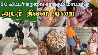 அடர் தீவன முறை#professional #uzhavan #cow #village