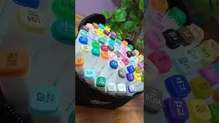 Unboxing Amazon Alcohol Markers!! Untouched Arts!! #amazon #trendingshorts #art #viral #markersketch